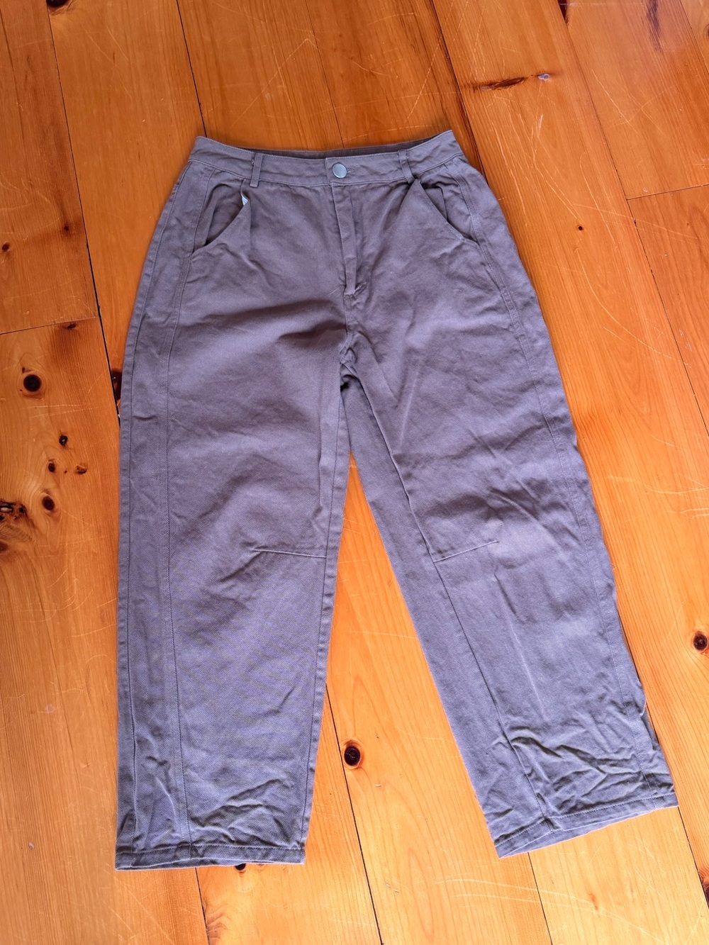 Mable Anthropologie Brown Barrel Jeans